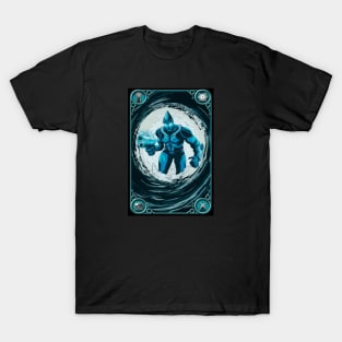 Super Hero Blue Man New Breed Card Collection T-Shirt